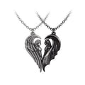 Alchemy Gothic Dark Chemical Companions Couple Necklace Angel Demon Magnetic Set