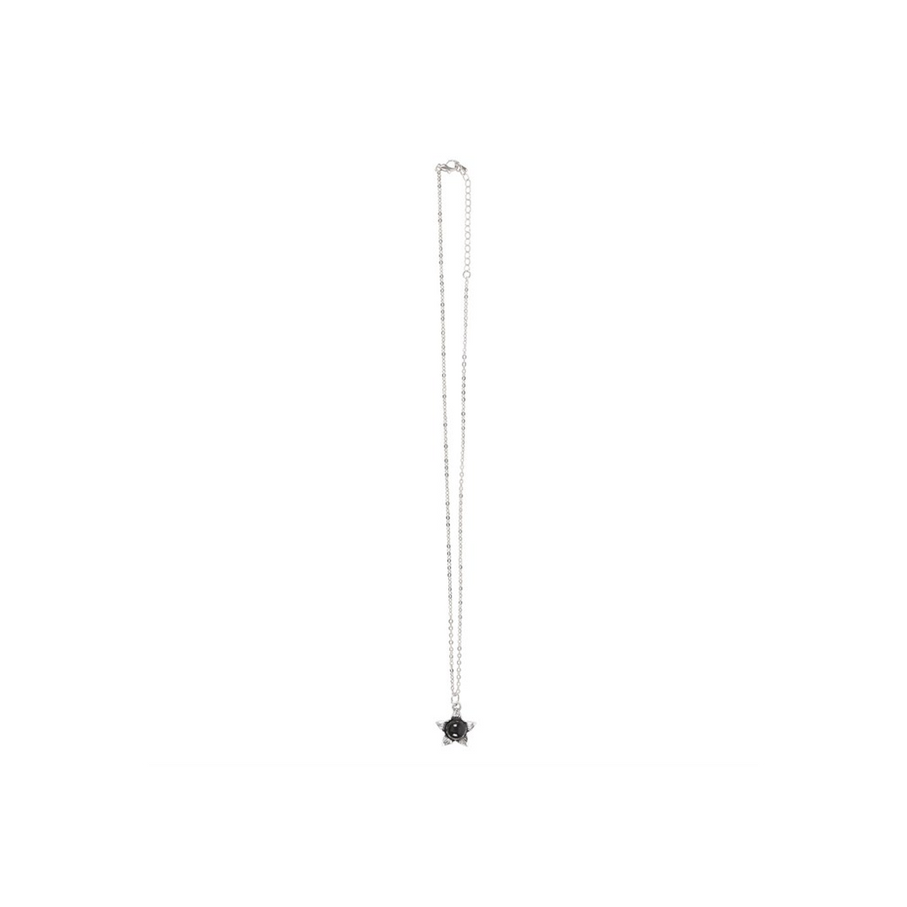 Deadly Nightshade Necklace with Black Obsidian on Greeting Card