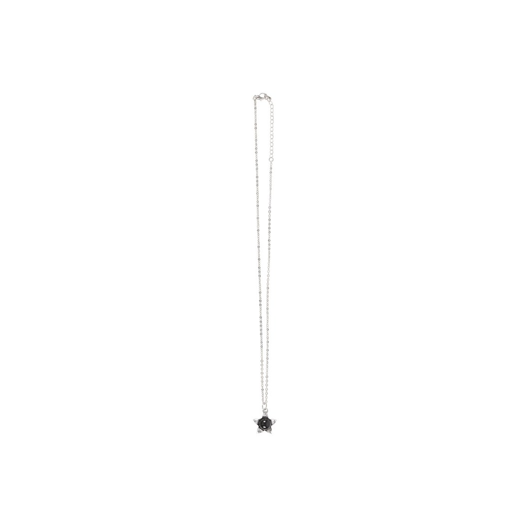 Deadly Nightshade Necklace with Black Obsidian on Greeting Card