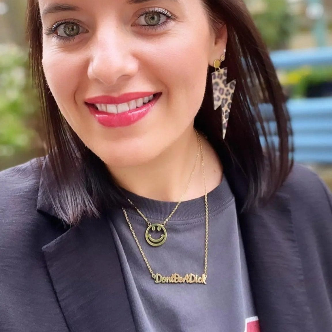 Don't be a dick necklace