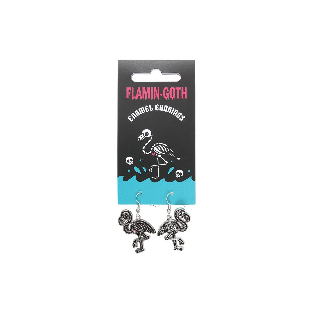 Flamin-goth Enamel Dangle Earrings