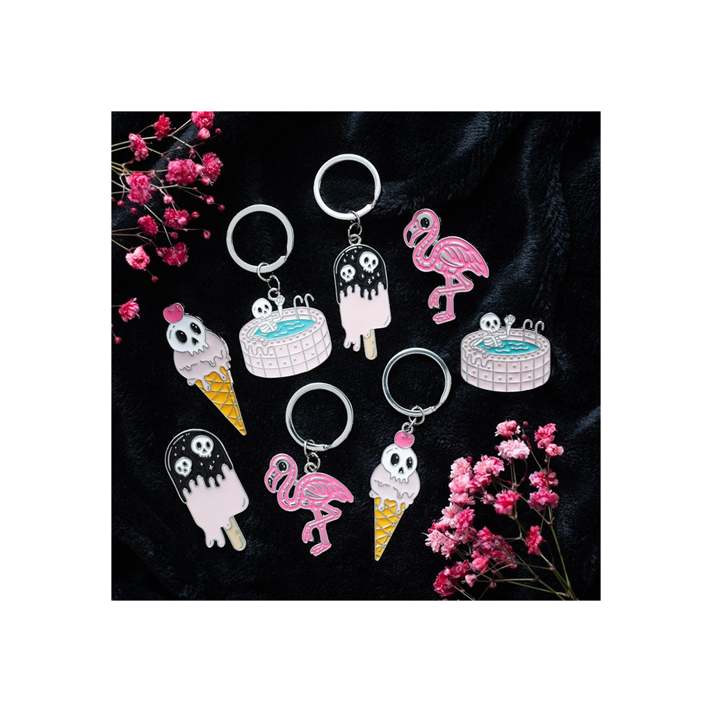 Dead Cool Skeleton Keyring