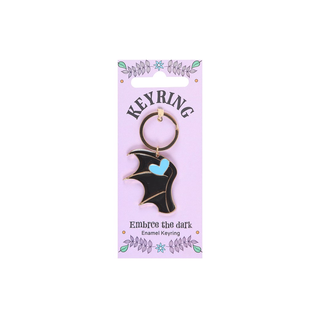 Embrace the Dark Enamel Keyring