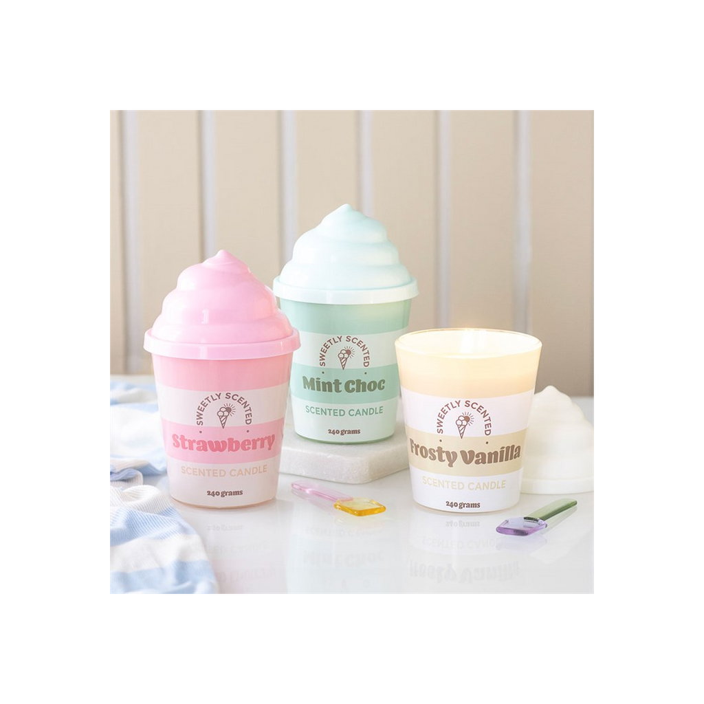 Frosty Vanilla Ice Cream Scented Candle