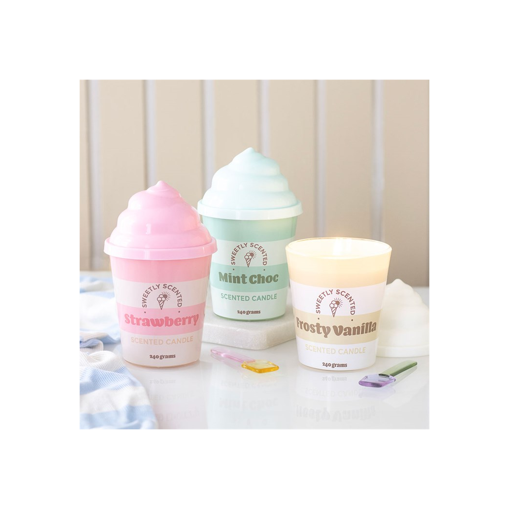 Frosty Vanilla Ice Cream Scented Candle