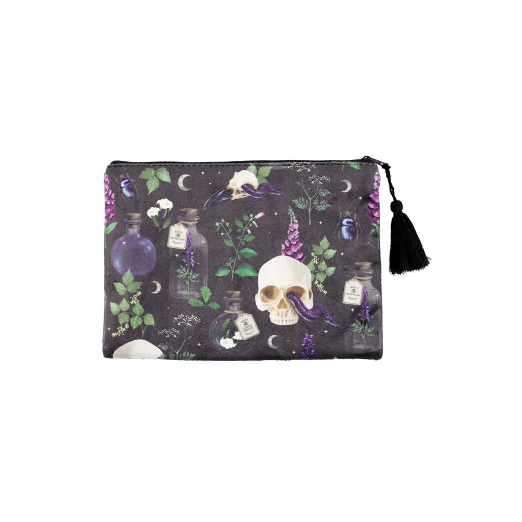 Venom & Vines Print Makeup Bag