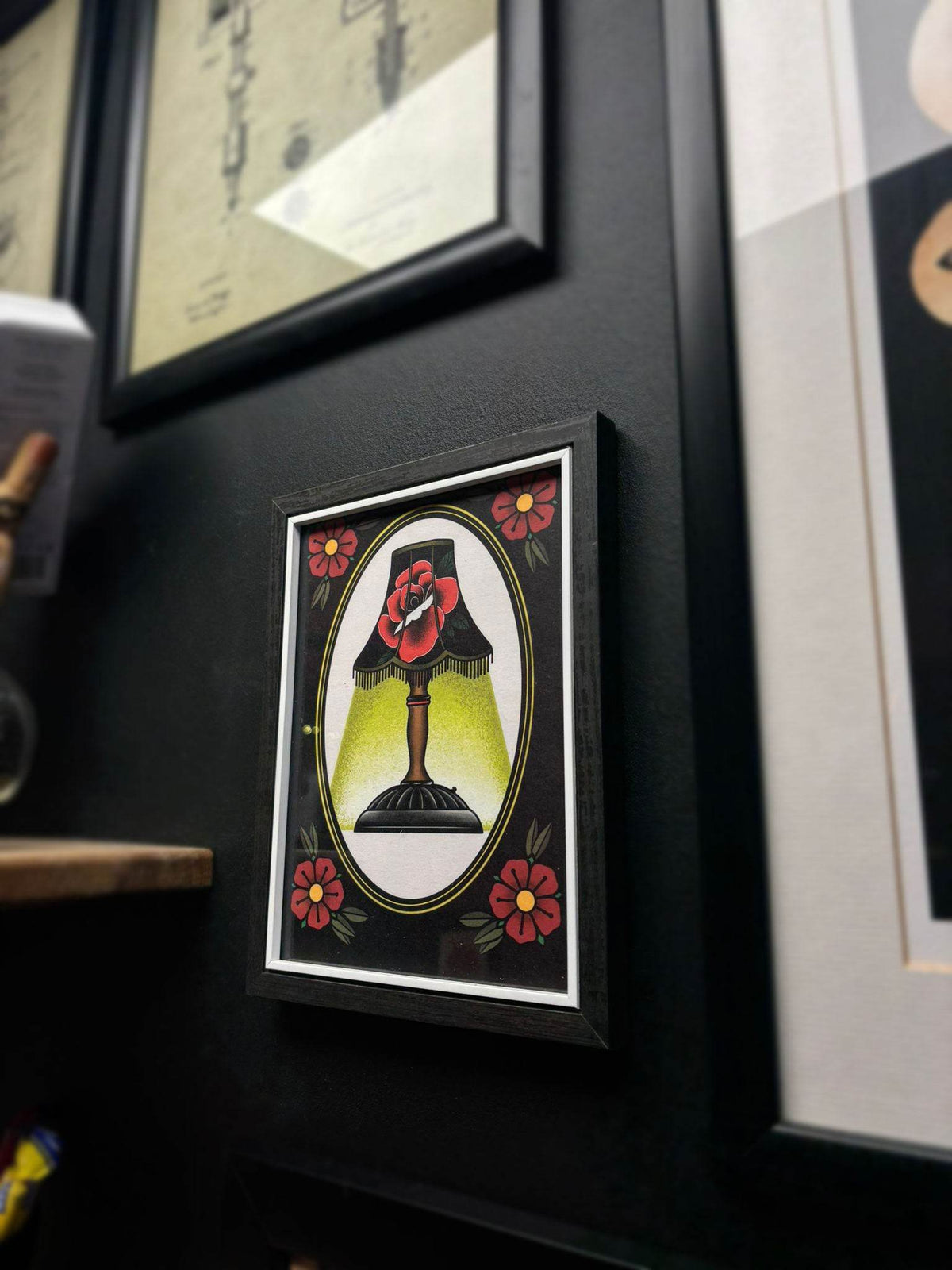 Traditional Lamp Tattoo Flash Print