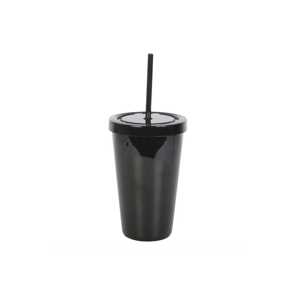 Deadly Poison Plastic Tumbler with Straw