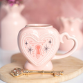 Heart Locket Mug and Key Stirrer