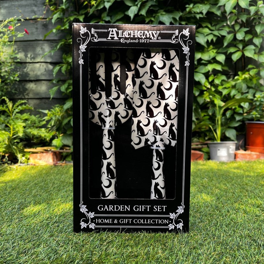 Alchemy Gothic Midnight Garden Cat & Moon Garden Gift Set