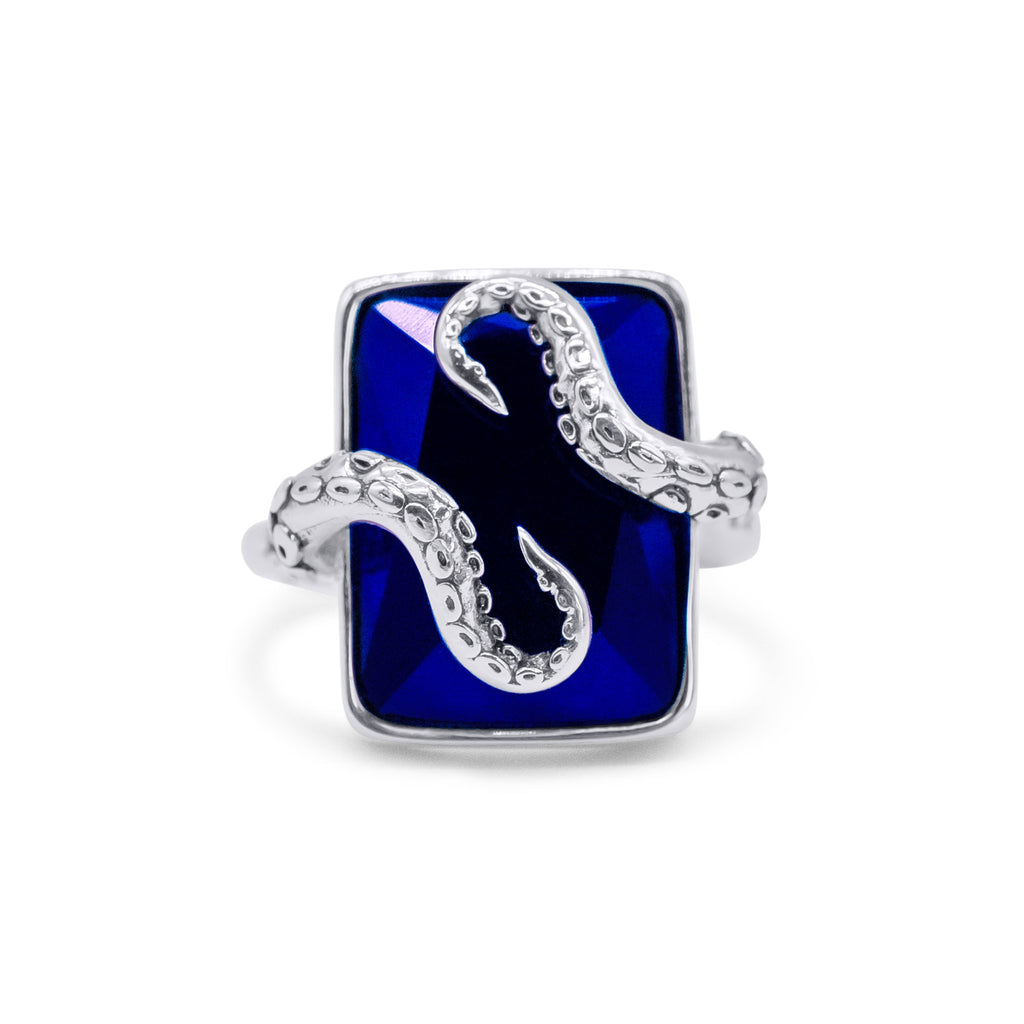 Kraken’s Embrace Blue Stone Ring