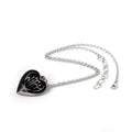 Alchemy Gothic Witch Heart Reversible Pendant Necklace